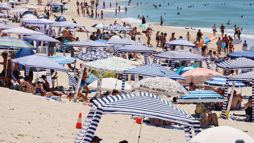 People are set to flock to beaches across the country, with two capitals set to receive the worst of the sweltering heat. Picture: NewsWire/ Nicholas Eagar