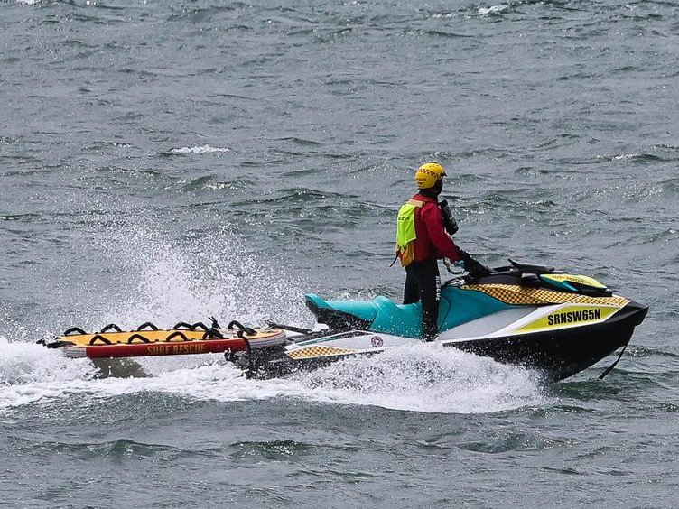 Lifeguards are currently patrolling the water off the shore of Manly beach. NewsWire / Gaye Gerard