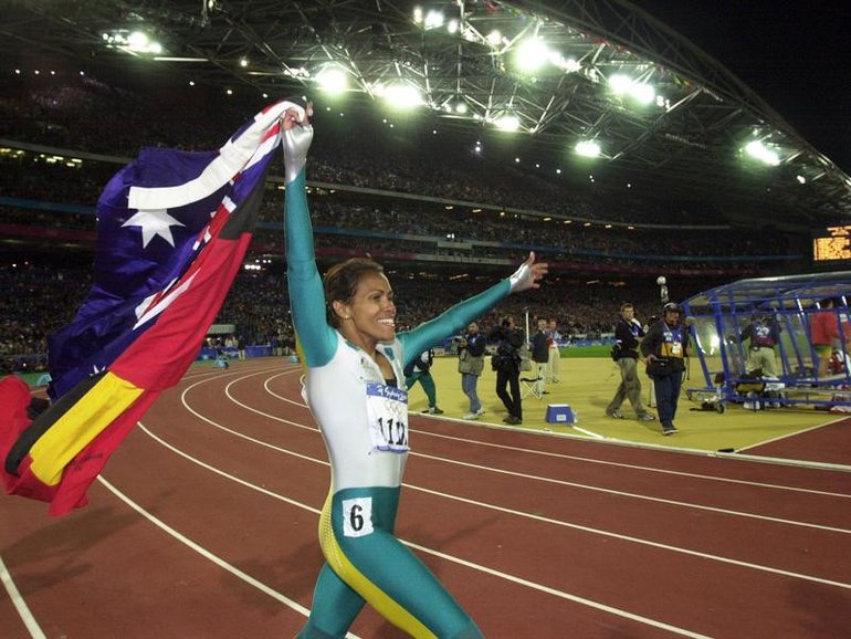 Cathy Freeman has been appointed as a Companion of the Order of Australia. (Dean Lewins/AAP PHOTOS)