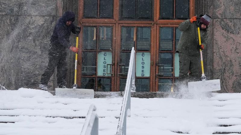 Forecasters say snow, sleet and freezing rain will sweep the eastern two-thirds of the US.