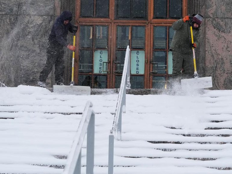Forecasters say snow, sleet and freezing rain will sweep the eastern two-thirds of the US.