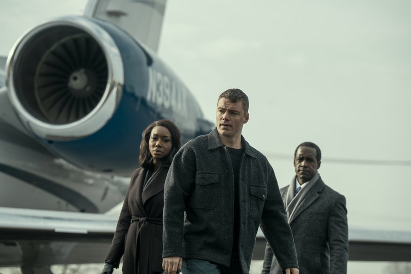 Amanda Warren, Gabriel Basso and Albert Jones in The Night Agent season two.