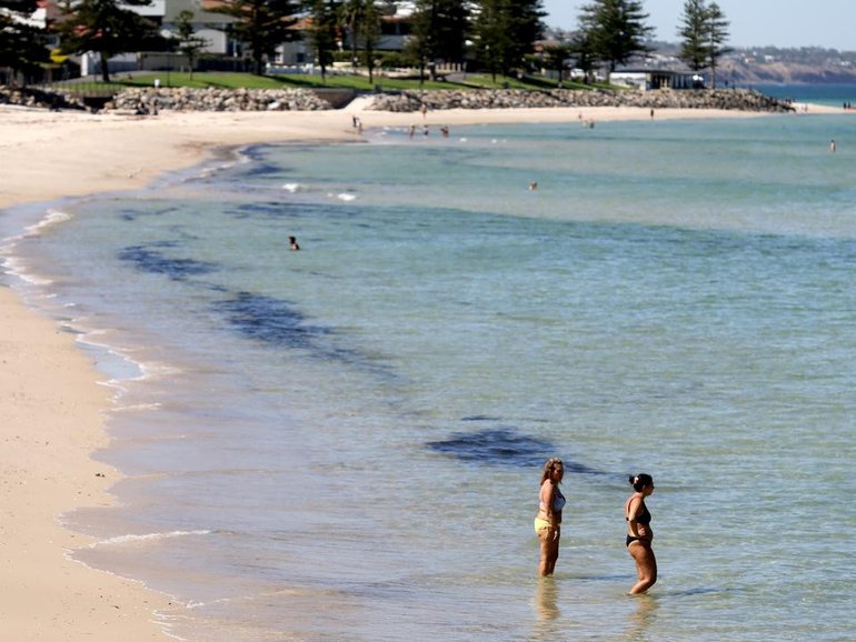 Adelaide is forecast to have its hottest Australia Day on record with a top of 45C. (Kelly Barnes/AAP PHOTOS)