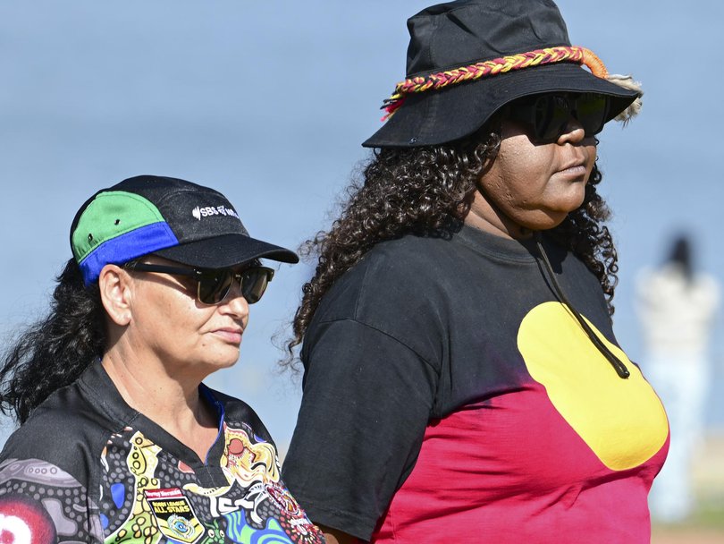 Both Mr Albanese and Governor-General Sam Mostyn paid tribute to the rich Indigenous history that shaped Australia. Picture: NewsWire / Martin Ollman