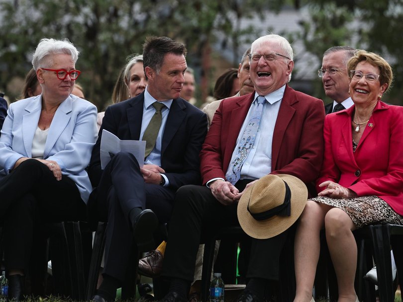 Premier Chris Minns (second from left) was there. Picture: NewsWire / Gaye Gerard