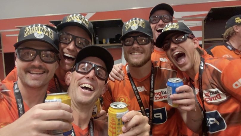 Perth Scorchers partied long and hard after winning the Big Bash League title.