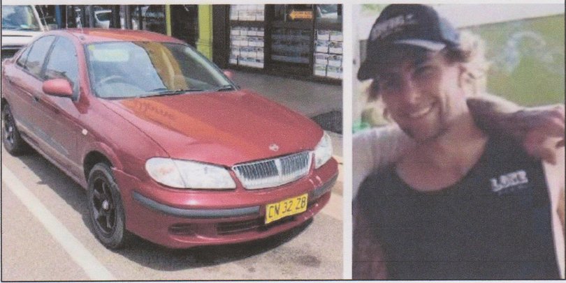 The last known photo of Jayden Penno-Tompsett and the car he was last seen in with Lucas Tattersall. 
