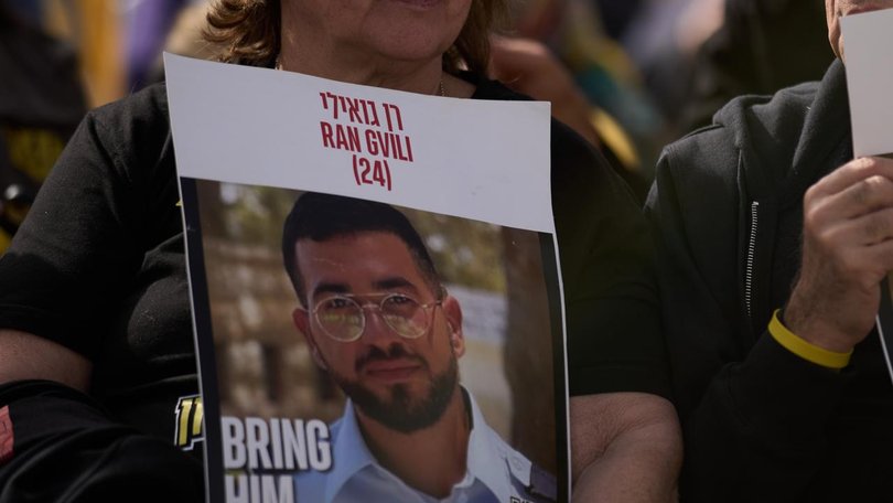 Ran Gvili had been held in the Gaza Strip since he was killed during Hamas' attack on Israel. (AP PHOTO)