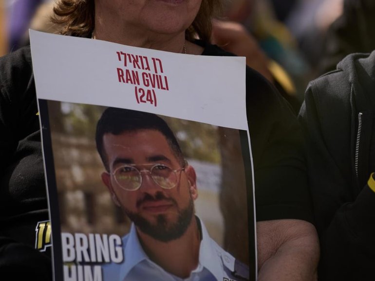 Ran Gvili had been held in the Gaza Strip since he was killed during Hamas' attack on Israel. (AP PHOTO)