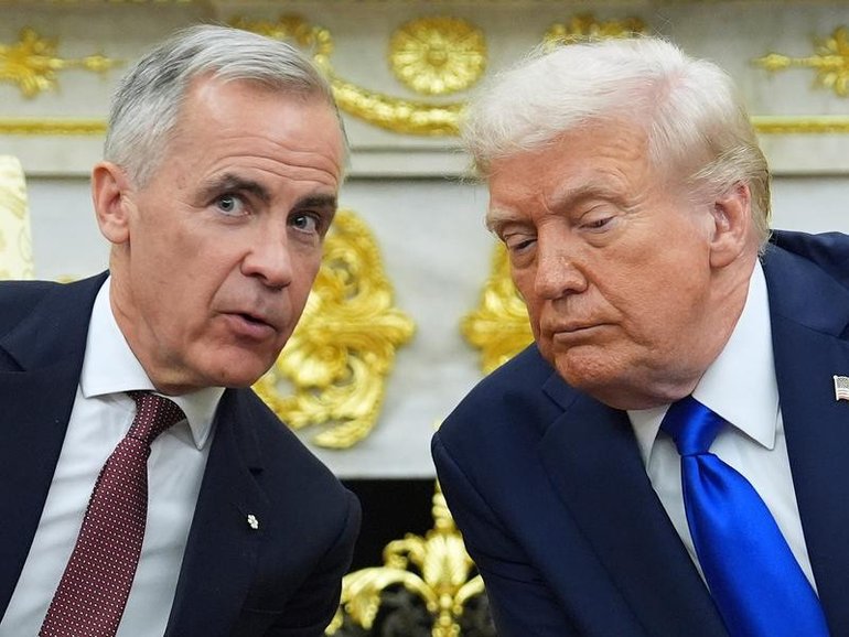 Donald Trump has threatened to slap a 100 per cent tariff on goods imported from Canada. 