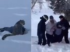 A skier was mauled by a snow leopard after getting too close for a picture.
