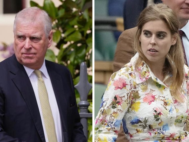 Princess Beatrice was spotted taking her daughter on a horse ride with disgraced Andrew.