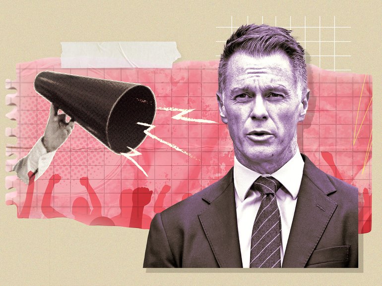 NSW Premier Chris Minns has taken a tough stance on outlawing anti-Israel slogans but a top lawyers says such moves could be considered unconstitutional.