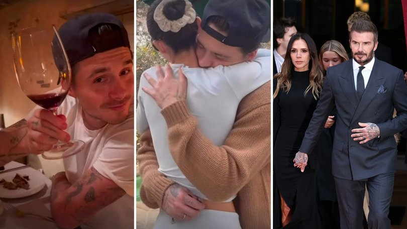 Nicola Peltz has shared a romantic video with Brooklyn, just hours after his famous family reunited in Paris without him.