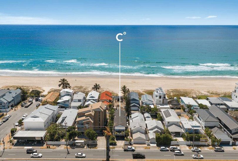 An aerial view of the unit complex in Palm Beach.