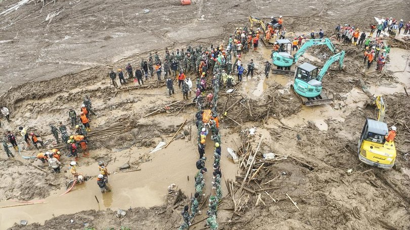 Landslides in Indonesia’s West Java have killed 23 members of Indonesia’s marine force, with scores more still missing. 