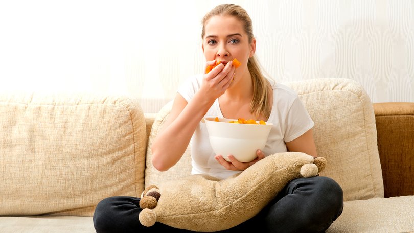Some people eat junk food when they’re stressed. 