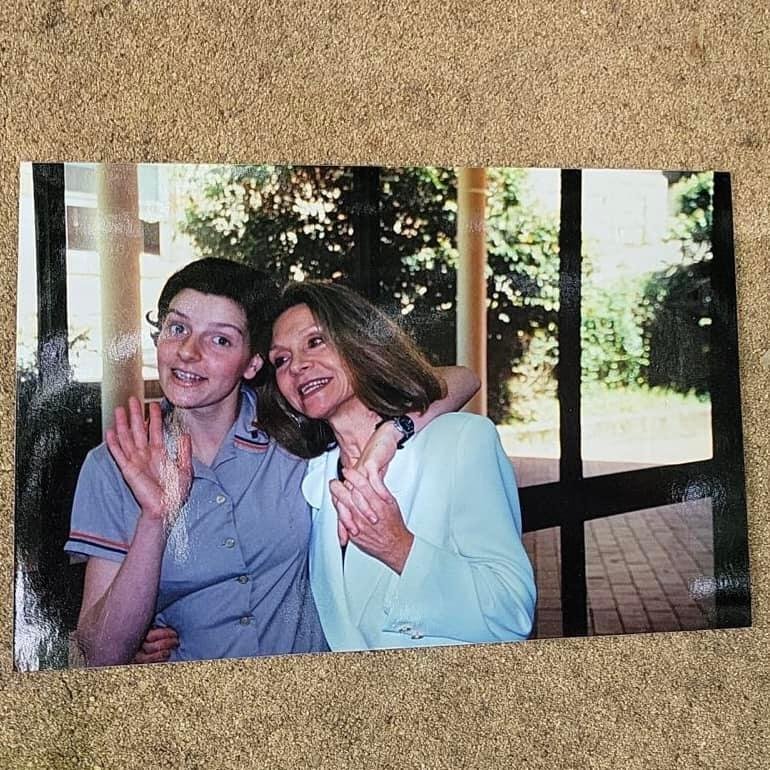 Allegra Spender and her mother Carla Zampatti.