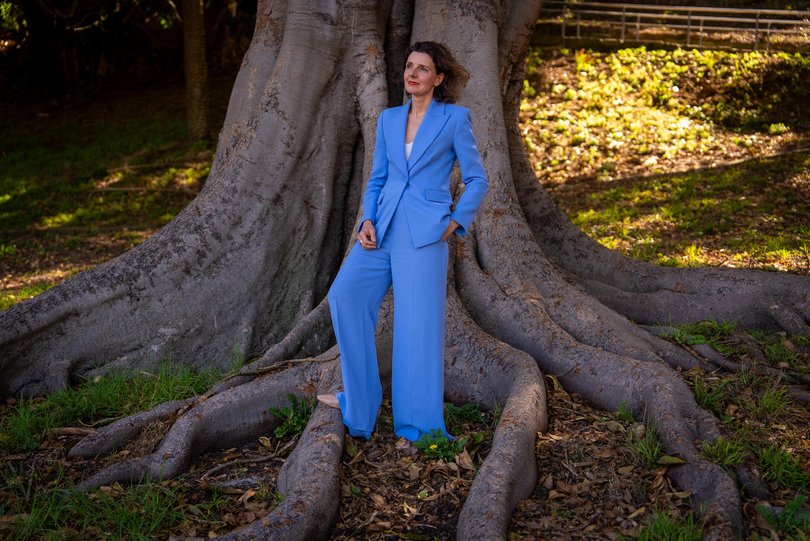 Allegra Spender pictured at Bronte Park in her Sydney electorate.