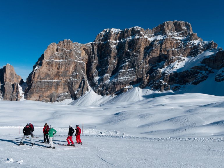 Skiing in the Dolomites is a dream.