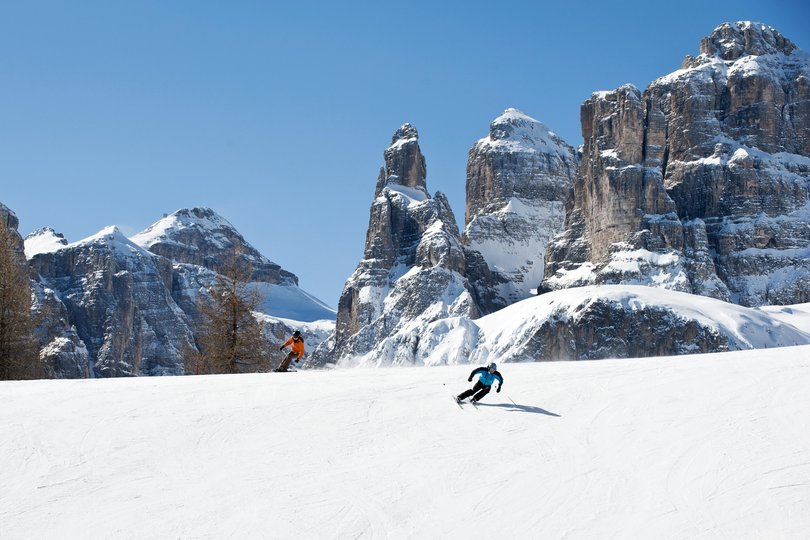 Stunning views of the Dolomites - Italy’s ski haven.