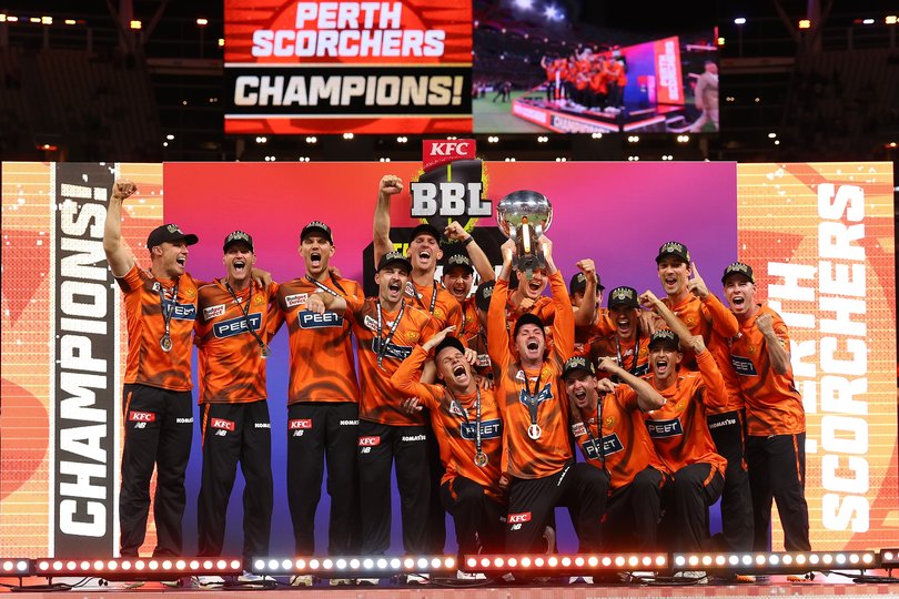 The victorious Scorchers.