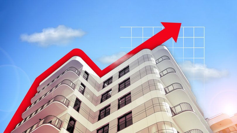 Apartment prices are soaring as home-buyers pushed out of the market for free-standing houses are forced to look for alternatives.