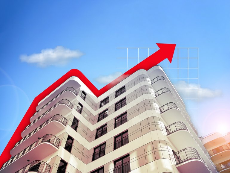 Apartment prices are soaring as home-buyers pushed out of the market for free-standing houses are forced to look for alternatives.