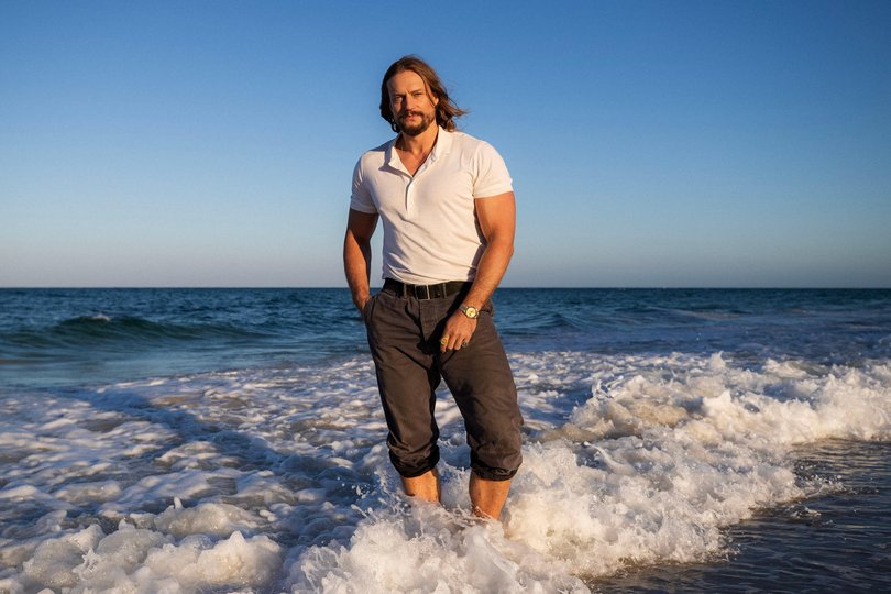 New Australian Survivor host David Genat photographed at North Cottesloe. 