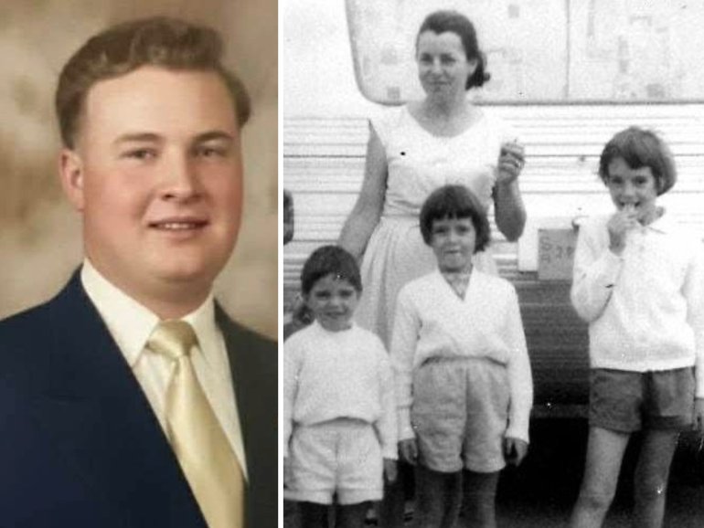 The Beaumont children (centre) disappeared on Australia Day 1966 after a trip to Glenelg Beach. Convicted sex offender Bill Cotton (left) was in a relationship with their mother Nancy and in their house on the day they disappeared.