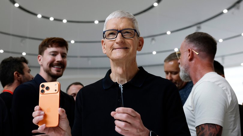 CEO Tim Cook says demand for the new iPhone 17 ‘was just simply staggering’.