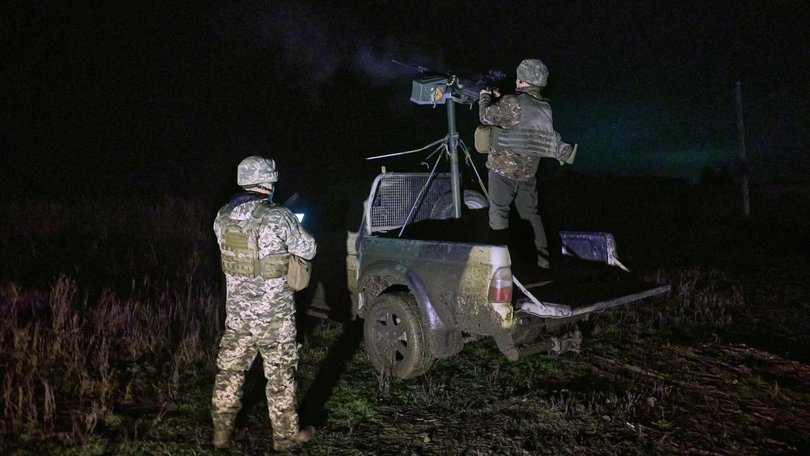 The Ukrainian army says Russian forces launched 111 drones in overnight attacks on Ukraine.