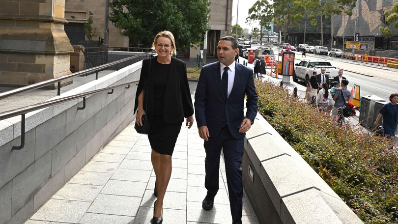 The future of Liberal leader Sussan Ley is under pressure from the right wing of the party. Picture: NewsWire / Luis Enrique Ascui