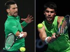 Novak Djokovic of Serbia (L) and Carlos Alcaraz of Spain will meet in the Australian Open Men’s Final