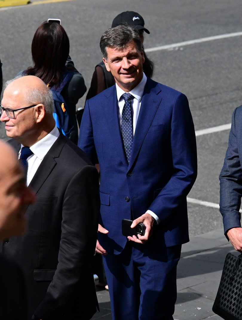 MELBOURNE AUSTRALIA - NewsWire Photos JANUARY 29, 2026: Photo of Angus Taylor seen arriving to Professor Dr. Katrina Jane Allen's memorial in Melbourne.
Picture: NewsWire / Luis Enrique Ascui