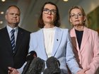 Opposition health spokeswoman Anne Ruston (centre) says leader Sussan Ley has the support of the Liberal party room. 
