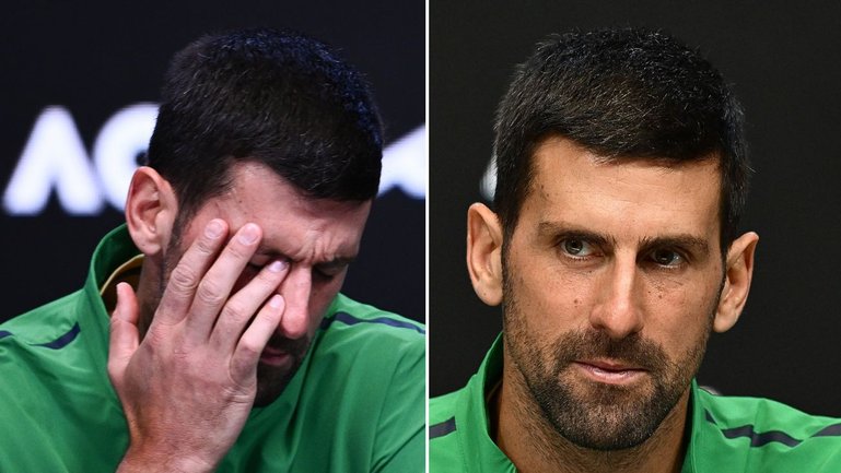 Novak Djokovic has had another frosty exchange with a reporter following his Australian Open final defeat to Carlos Alcaraz.