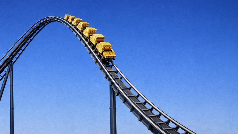 After a record rally, gold is giving its buyers a taste of the downside.