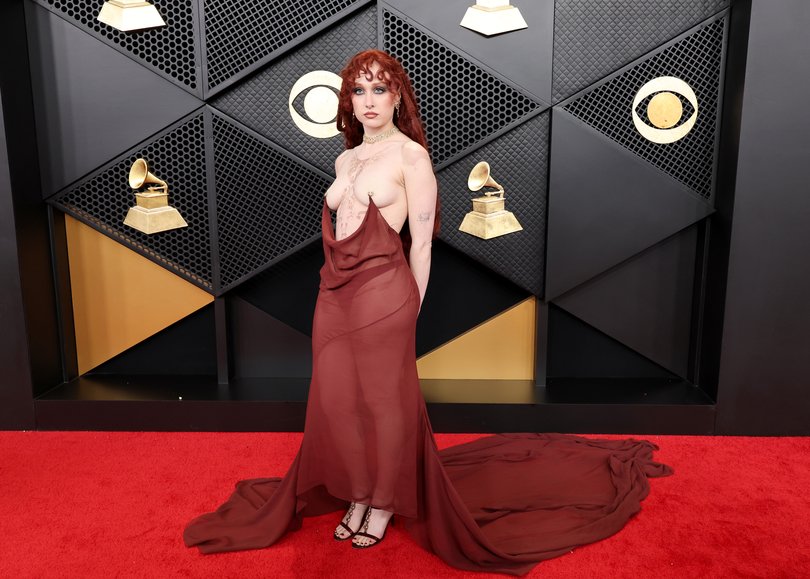 LOS ANGELES, CALIFORNIA - FEBRUARY 01: (FOR EDITORIAL USE ONLY) Chappell Roan attends the 68th GRAMMY Awards at Crypto.com Arena on February 01, 2026 in Los Angeles, California. (Photo by Amy Sussman/Getty Images)