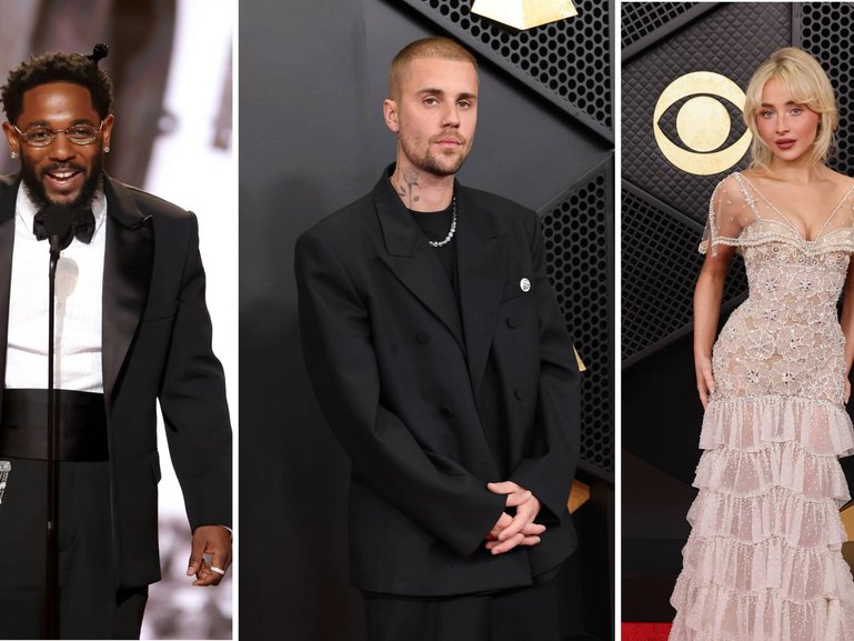 Kendrick Lamar has taken out the first award of the night for best rap album as the biggest names in music gather for the 68th Grammy Awards.