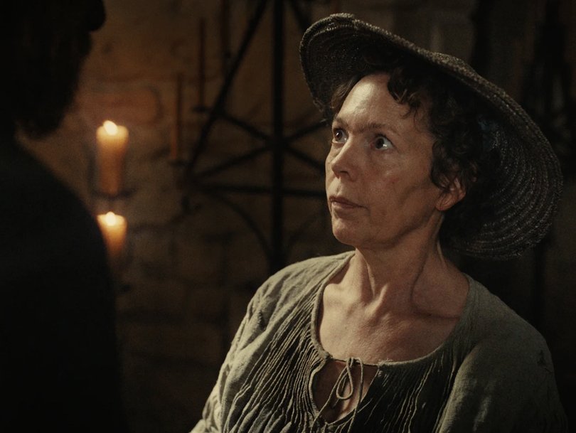 Olivia Colman in Wicker.