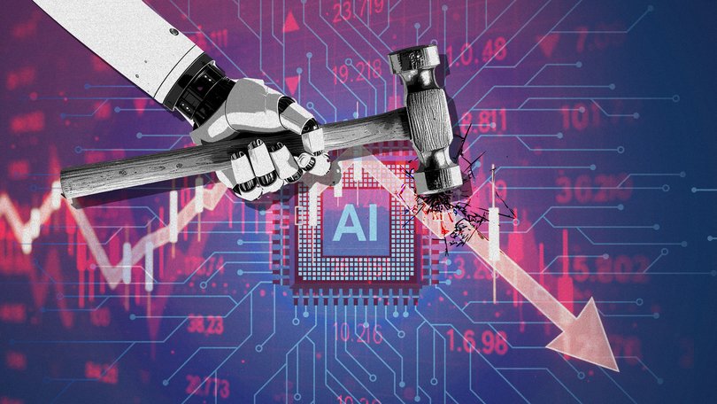 The spectre of AI has fuelled a rout on tech stocks across international markets.
