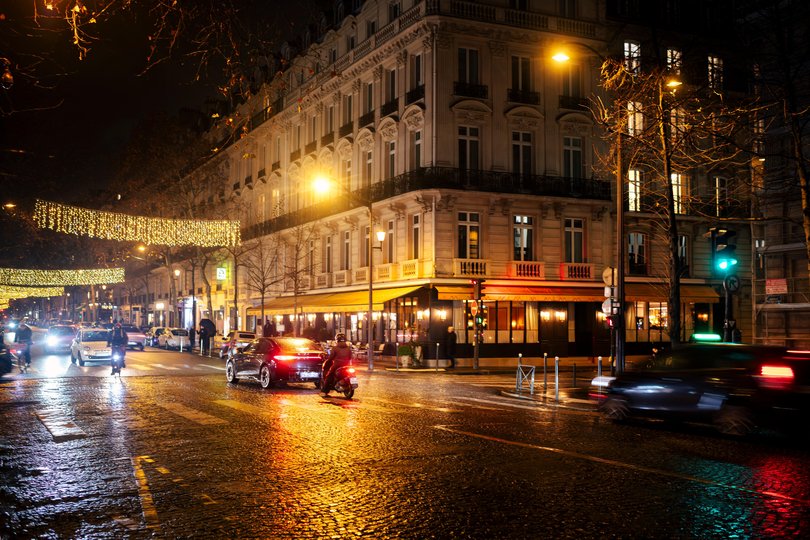 The exterior of L’Aventure on Avenue Victor Hugo in Paris.