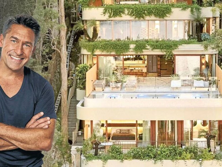 TV show host and landscape designer Jamie Durie is selling his six-level mansion in Sydney's Northern Beaches. Picture Instagram/supplied