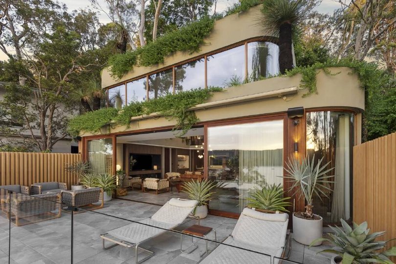 Gardens cascade on each level.