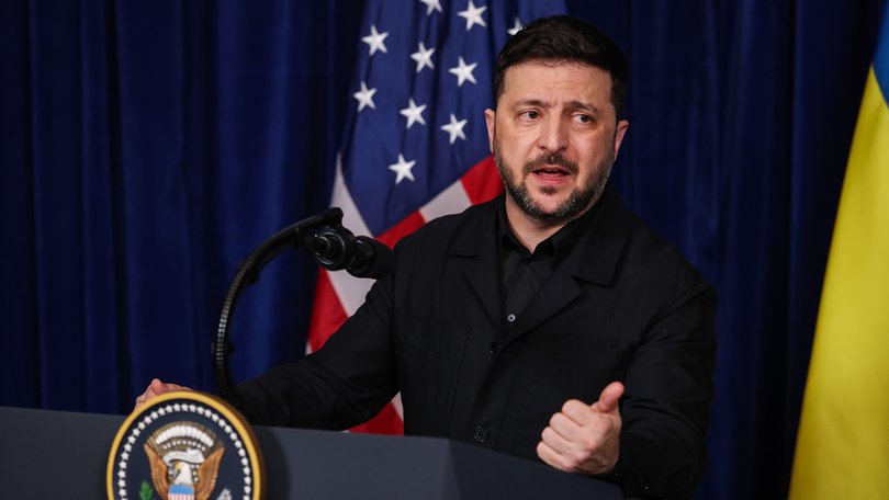 President Volodymyr Zelensky says that it is realistic to ​achieve a dignified and lasting ⁠peace.