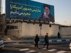 A billboard in Tehran, Iran, showing IranÕs supreme leader, Ayatollah Ali Khamenei, reads ÒWe recognize the American president as a criminal,Ó Jan. 27, 2026. Senior U.S. and Iranian officials are expected to meet in Istanbul on Friday for talks aimed at de-escalating the crisis between their countries, according to two current regional officials and a former one who were familiar with the planning. (Arash Khamooshi/The New York Times)