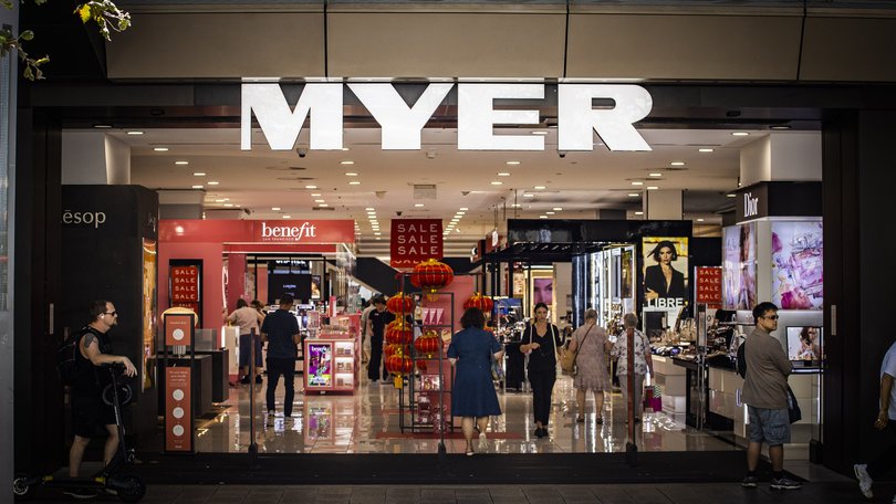 Myer's latest trading update shows sales are bouncing back. Pictured is Perth City's Forrest Chase Myer store.