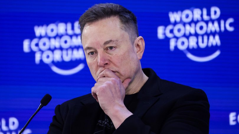 Elon Musk at the World Economic Forum in Davos, Switzerland this month. 