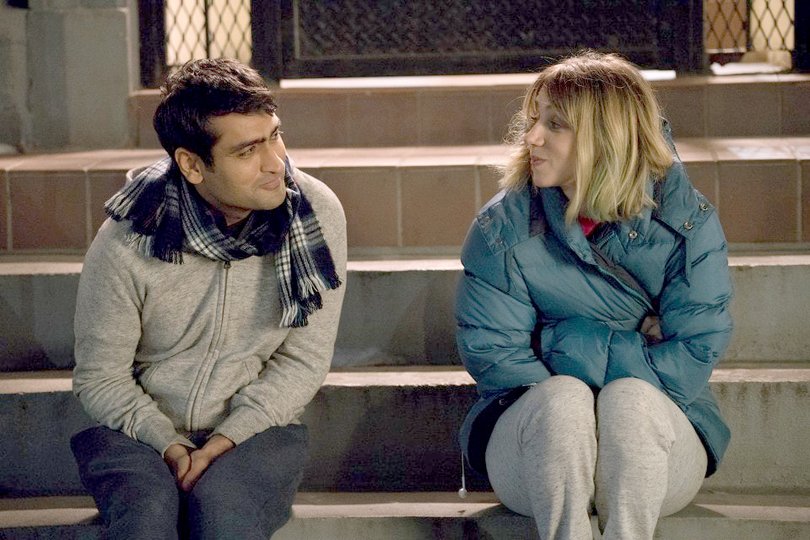 Kumail Nanjiani and Zoe Kazan in The Big Sick.